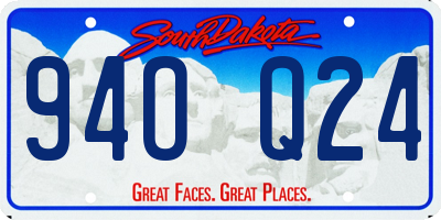 SD license plate 94OQ24