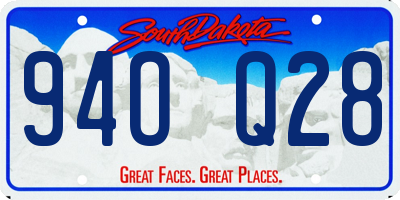 SD license plate 94OQ28