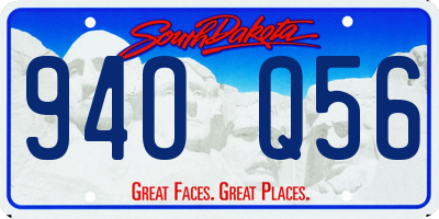 SD license plate 94OQ56