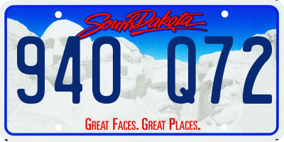 SD license plate 94OQ72
