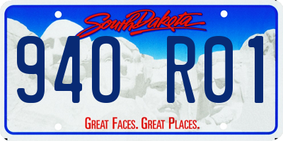 SD license plate 94OR01