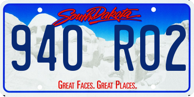 SD license plate 94OR02