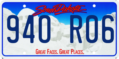 SD license plate 94OR06