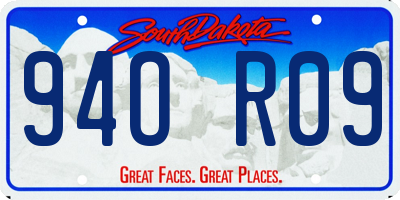 SD license plate 94OR09