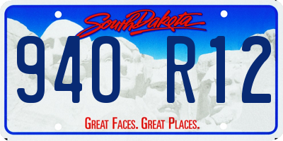SD license plate 94OR12