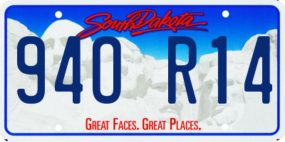 SD license plate 94OR14