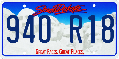 SD license plate 94OR18