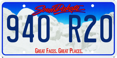 SD license plate 94OR20