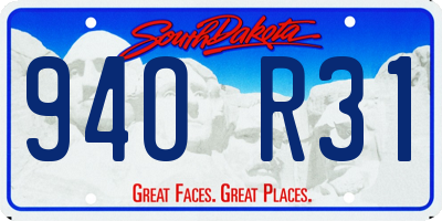 SD license plate 94OR31