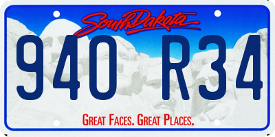SD license plate 94OR34