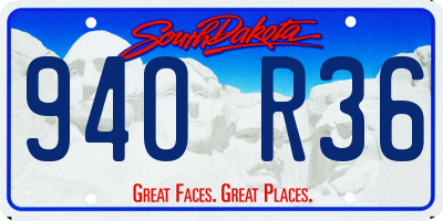 SD license plate 94OR36