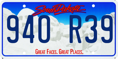 SD license plate 94OR39