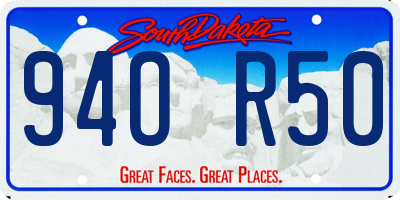 SD license plate 94OR50