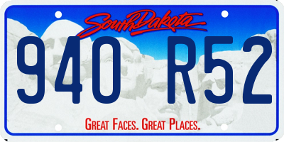SD license plate 94OR52