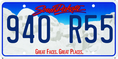 SD license plate 94OR55
