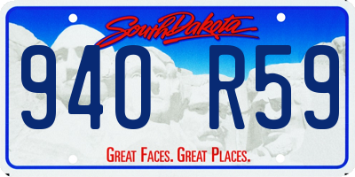 SD license plate 94OR59