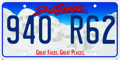 SD license plate 94OR62