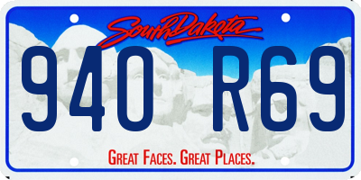 SD license plate 94OR69