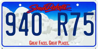 SD license plate 94OR75