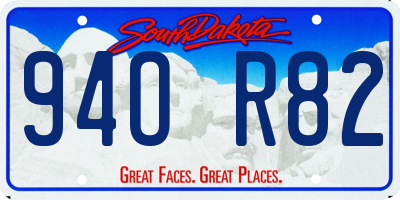 SD license plate 94OR82