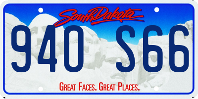 SD license plate 94OS66