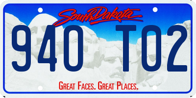 SD license plate 94OT02
