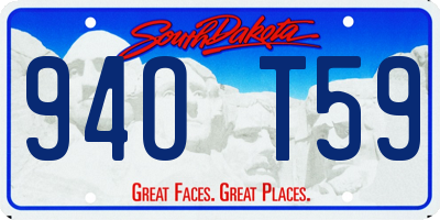 SD license plate 94OT59