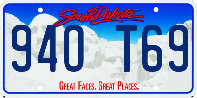 SD license plate 94OT69