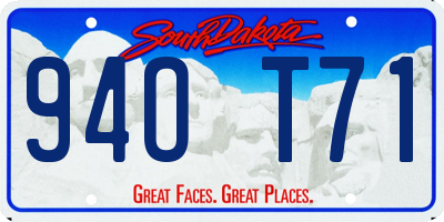 SD license plate 94OT71