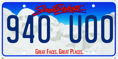 SD license plate 94OU00