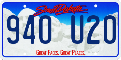 SD license plate 94OU20