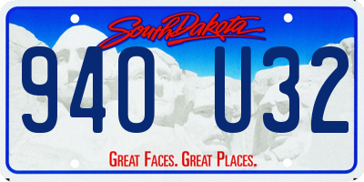 SD license plate 94OU32