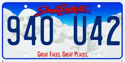 SD license plate 94OU42
