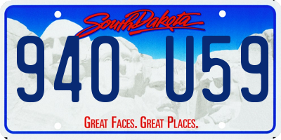 SD license plate 94OU59