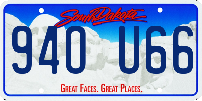 SD license plate 94OU66