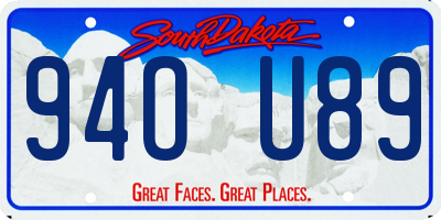 SD license plate 94OU89