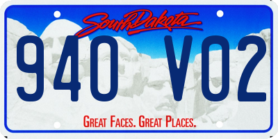 SD license plate 94OV02