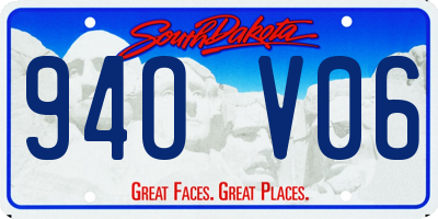 SD license plate 94OV06