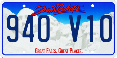 SD license plate 94OV10