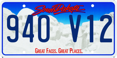 SD license plate 94OV12