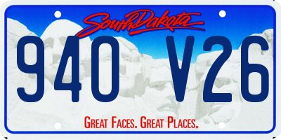 SD license plate 94OV26