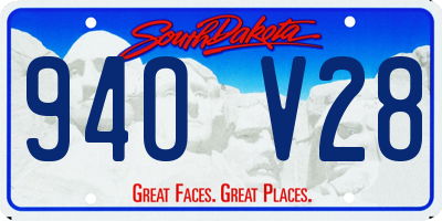 SD license plate 94OV28