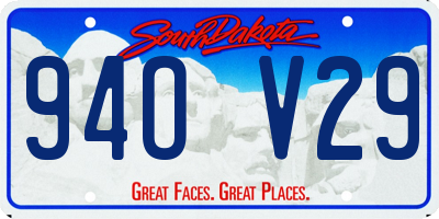SD license plate 94OV29