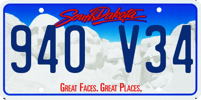 SD license plate 94OV34