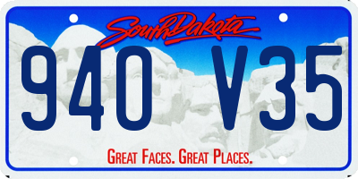 SD license plate 94OV35