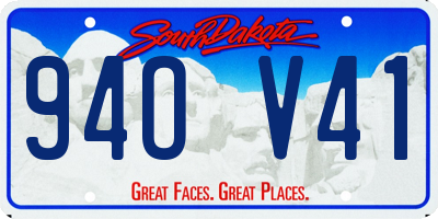 SD license plate 94OV41