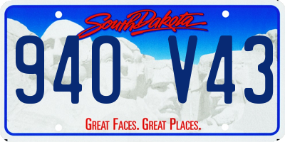 SD license plate 94OV43