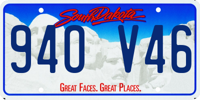 SD license plate 94OV46