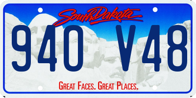 SD license plate 94OV48