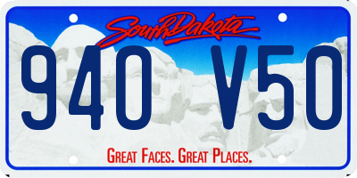 SD license plate 94OV50